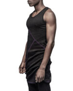 Angular Segment Elongated Tank Top