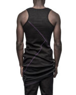 Angular Segment Elongated Tank Top