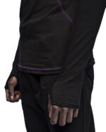 Angular Segment Hooded Top