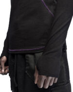 Angular Segment Long Sleeve Top