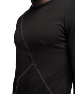 Angular Segment Long Sleeve Top