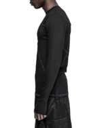 Angular Segment Long Sleeve Top