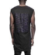 Artwork Fiber Bond Segment Sleeveless Top