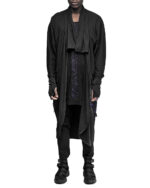 Artwork Long Draped Cardigan