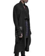 Artwork Long Draped Cardigan
