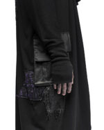 Artwork Long Draped Cardigan
