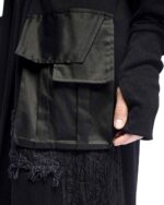 Artwork Long Draped Cardigan