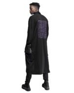 Artwork Long Draped Cardigan