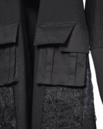 Artwork Long Draped Cardigan