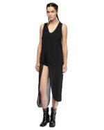Asymmetric Layered Sleeveless Dress
