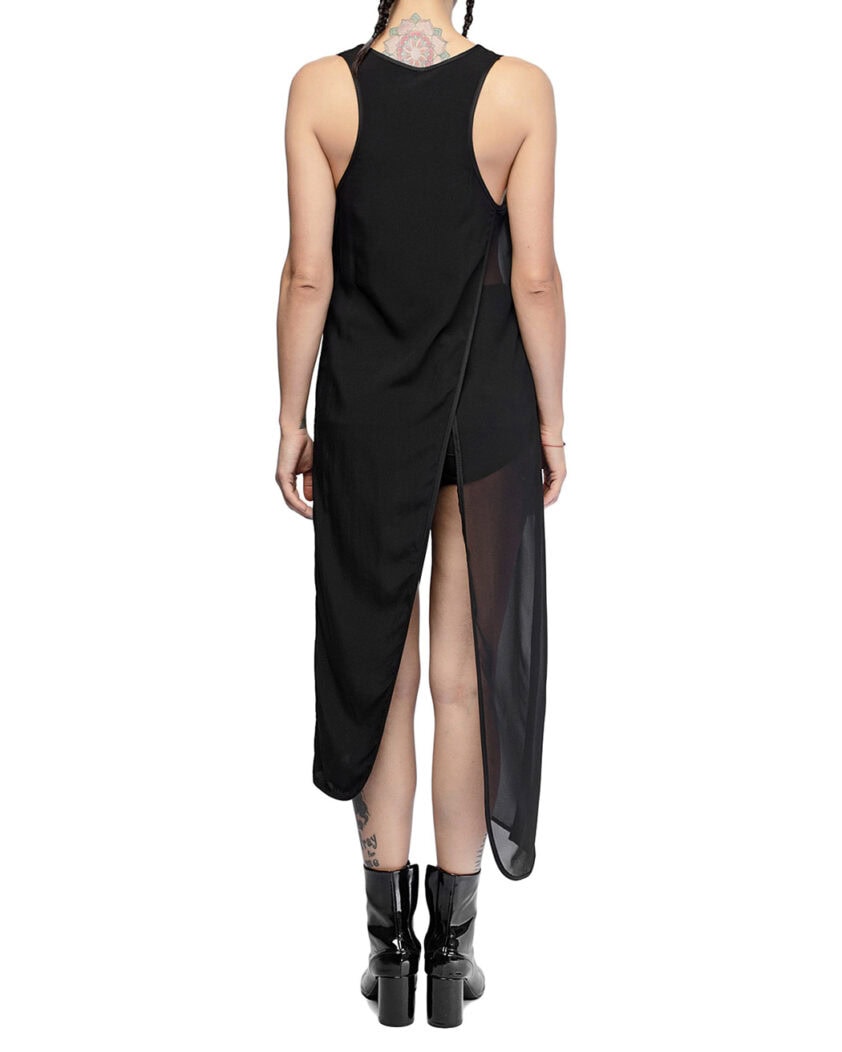 Asymmetric Layered Sleeveless Dress