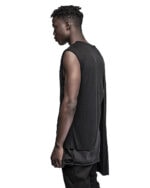 Asymmetric Layers Draped Sleeveless Top