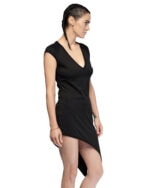 Asymmetric Short Sleeve Dress Top