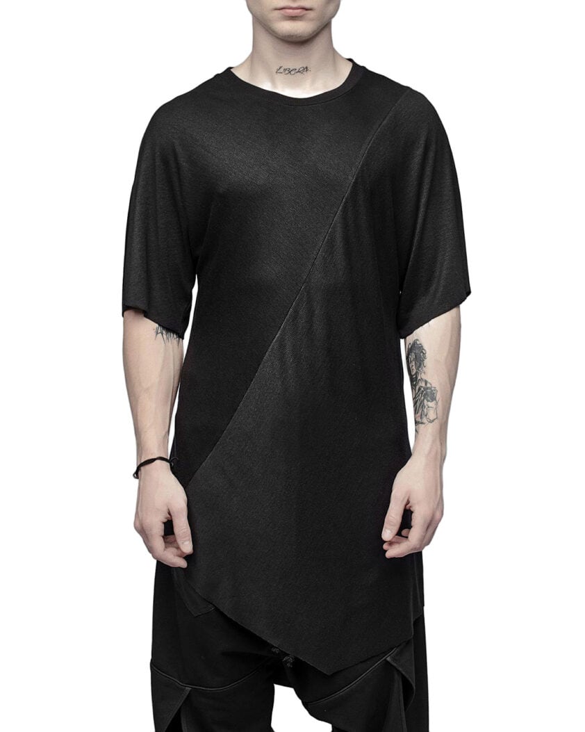 Asymmetrical Soft Drape T-Shirt