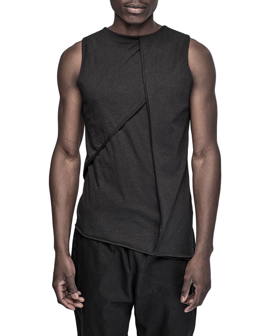 Composition Layered Panel Sleeveless Top