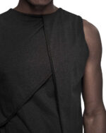 Composition Layered Panel Sleeveless Top