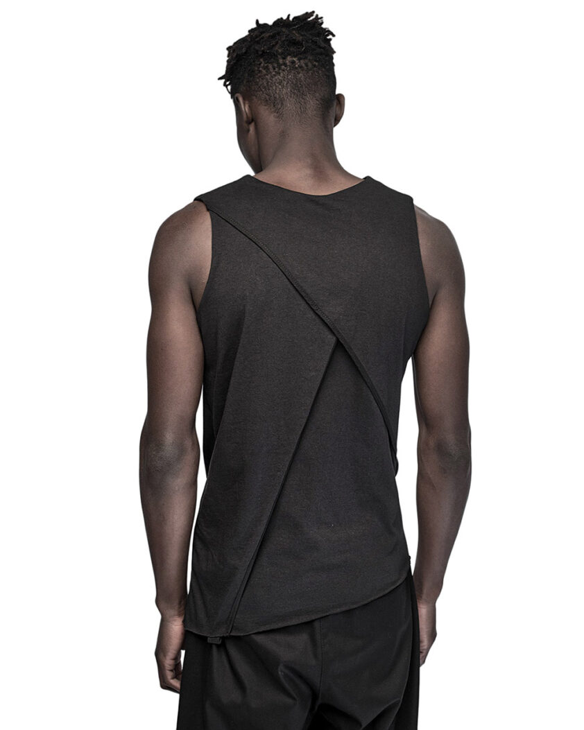 Composition Layered Panel Sleeveless Top