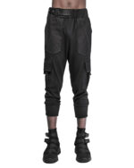 Cropped Cargo Multi-Pocket Detail Trousers
