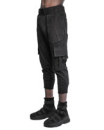 Cropped Cargo Multi-Pocket Detail Trousers