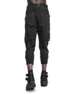 Cropped Cargo Multi-Pocket Detail Trousers