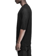 Double Layered Soft Rib Knit T-shirt