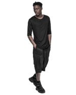 Double Layered Soft Rib Knit T-shirt