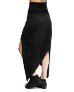 Duality High Waist Asymmetric Skirt