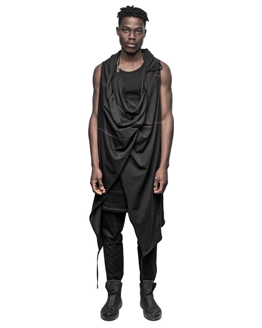 Entangle Multi-Wear Strap Sleeveless Cardigan