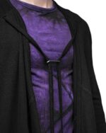 Entangle Violet Segment Strap Cardigan