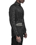 Linear Crushed Technique Blazer Jacket