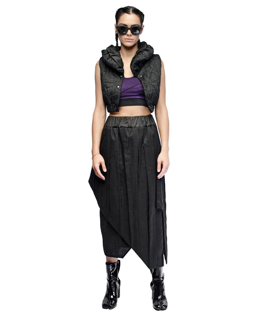 Linear Fiber Bond Collar Vest