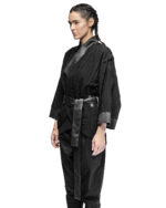 Linear Crushed Technique Kimono Jacket