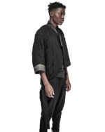 Linear Crushed Technique Kimono Jacket