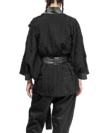 Linear Crushed Technique Kimono Jacket