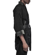 Linear Crushed Technique Kimono Jacket