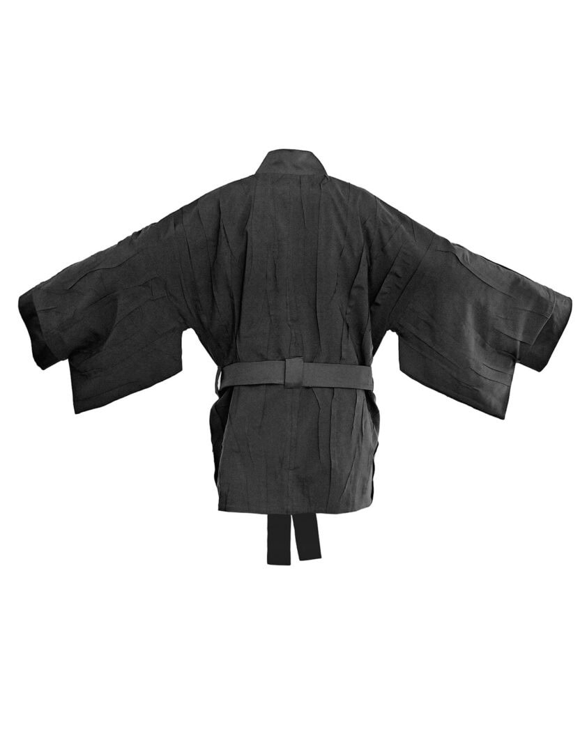 Linear Crushed Technique Kimono Jacket