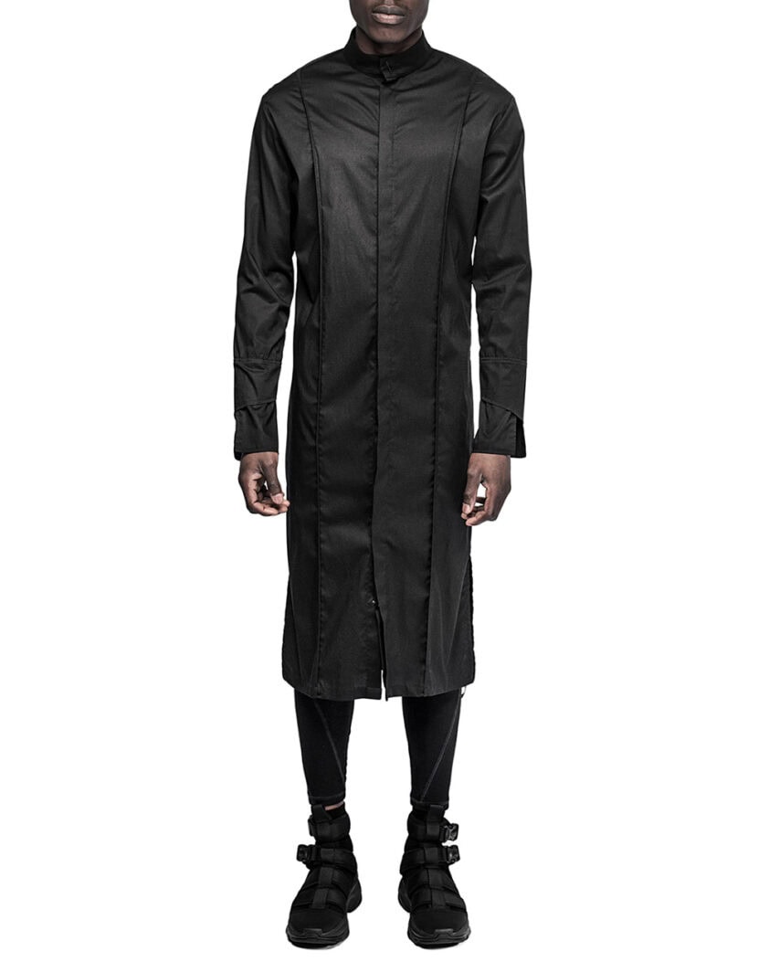 Linear Elongated Double Cuff Shirt