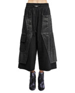 Quantum Crushed Utility Low Crotch Crop Pants