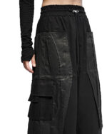 Quantum Crushed Utility Low Crotch Crop Pants