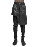 Quark Linen Cargo Layered Skirt Trousers