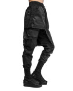 Quark Linen Cargo Layered Skirt Trousers