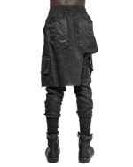 Quark Linen Cargo Layered Skirt Trousers