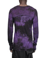Segment Dyed Violet Long Sleeve Top