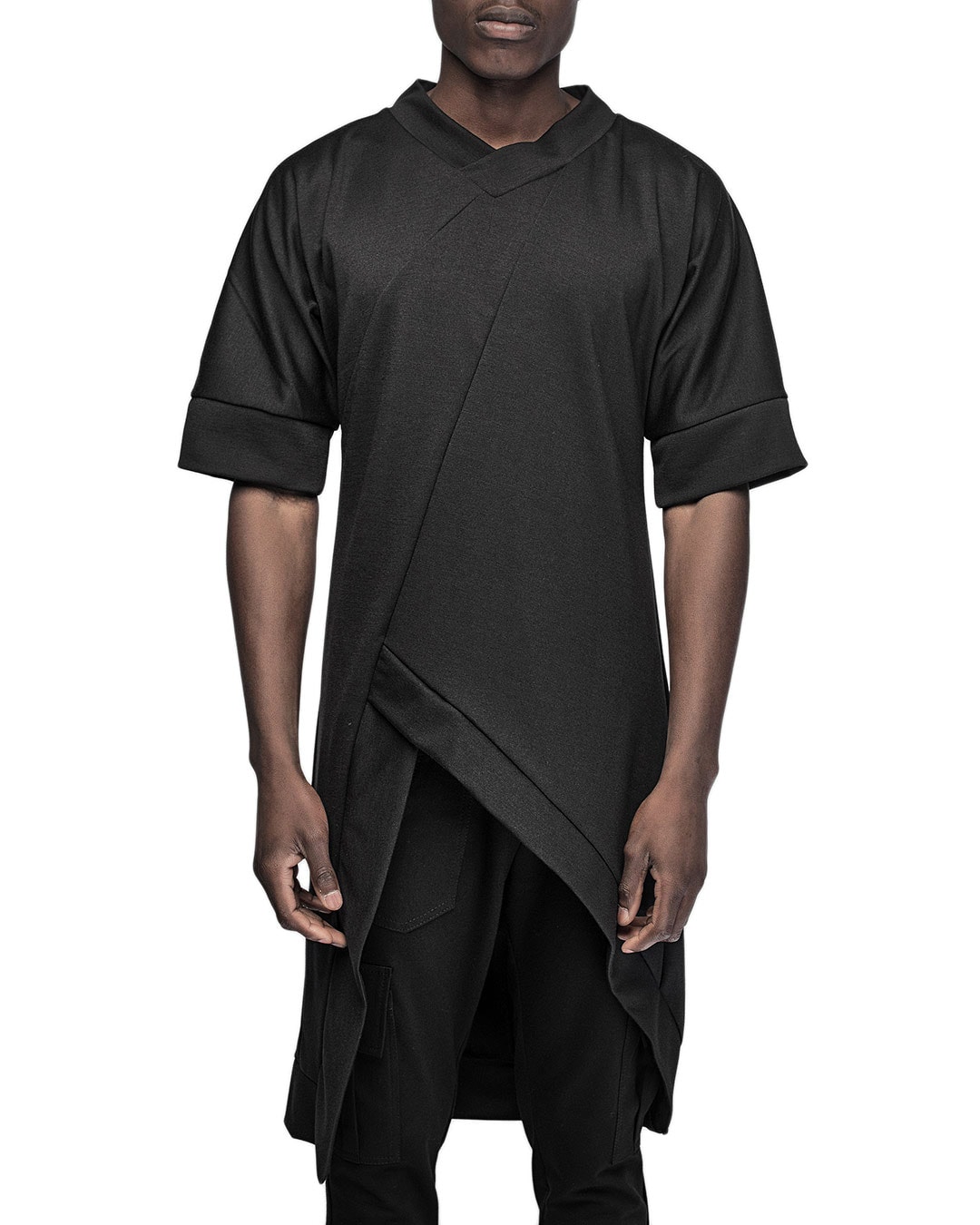 Space Asymmetric Deconstruct Long T-Shirt