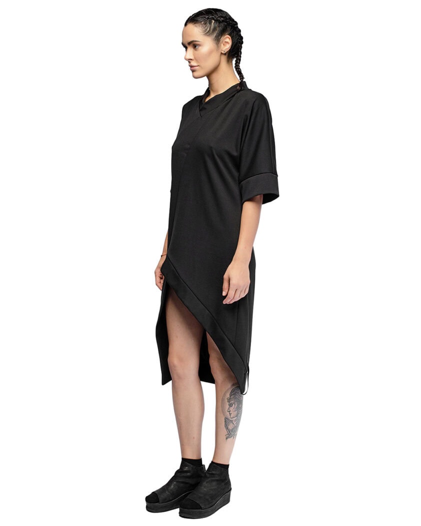 Space Asymmetric Deconstruct Long T-Shirt
