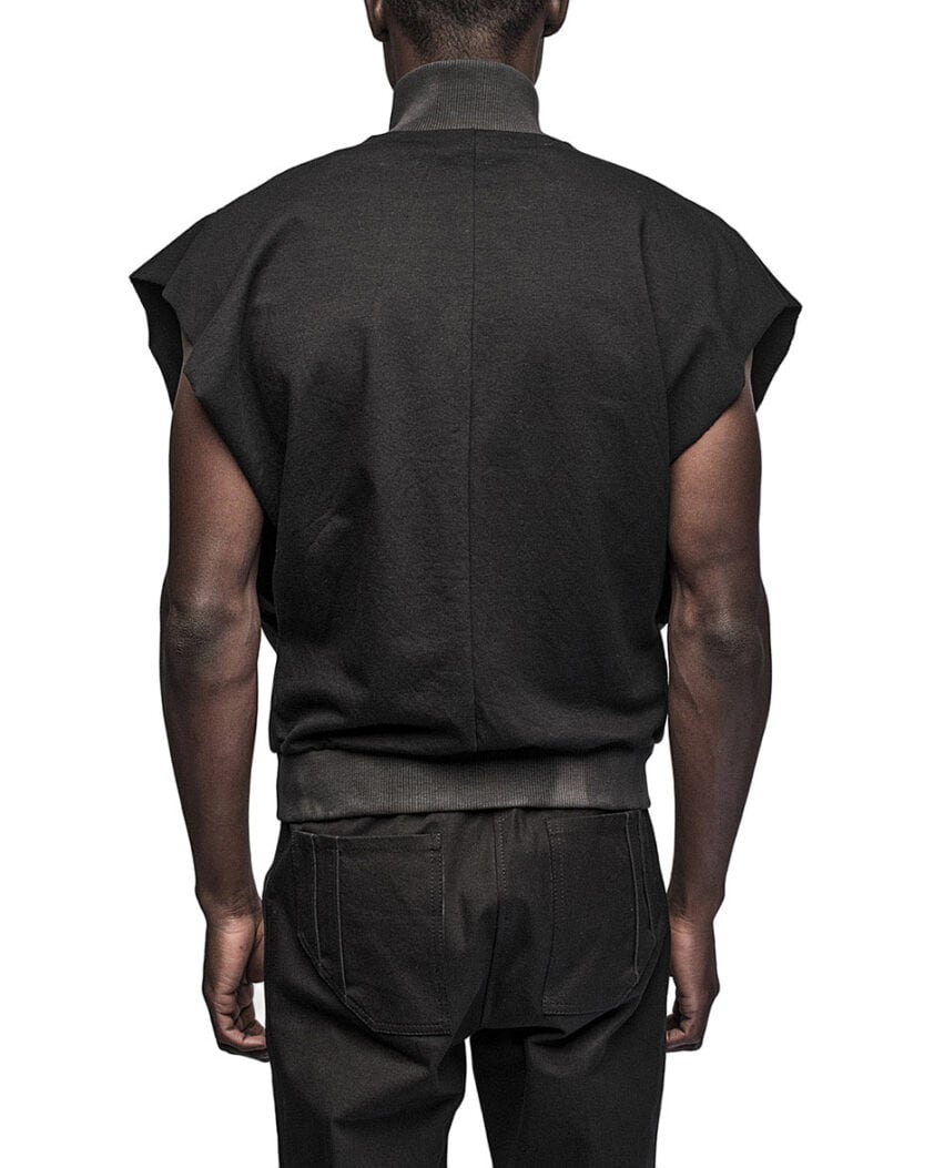 Wave Raw Jersey Zip Dyed Vest