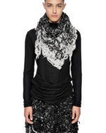 Aeriform Black Grey Triangular Scarf