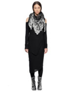 Aeriform Black Grey Triangular Scarf