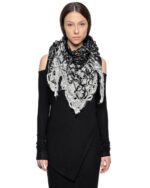 Aeriform Black Grey Triangular Scarf