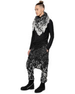 Aeriform Black Grey Triangular Scarf